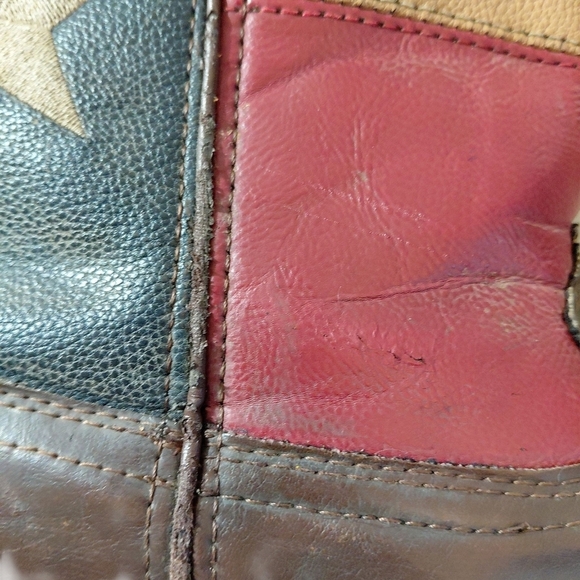 Durango Rebel Cowboy Boots Texas Flag Square Toe Western Boots Size 7 M main image 11